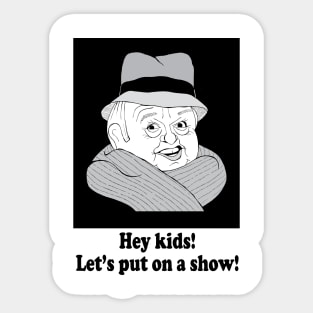 MICKEY ROONEY FAN ART Sticker